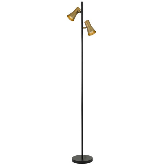 VERIK Floor Lamp - Brass/Black
