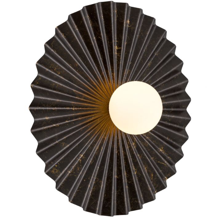 KINSO 50CM Wall Light - Antique Copper/Opal Matt
