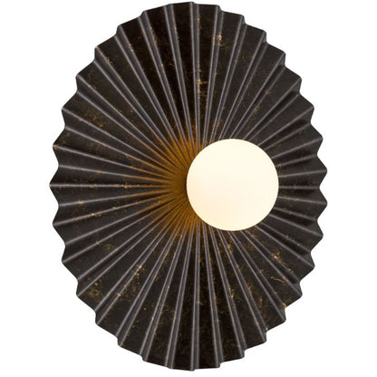 KINSO 50CM Wall Light - Antique Copper/Opal Matt