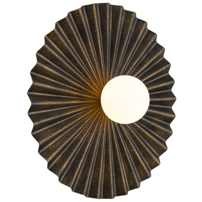 KINSO 50CM Wall Light - Antique Gold/Opal Matt