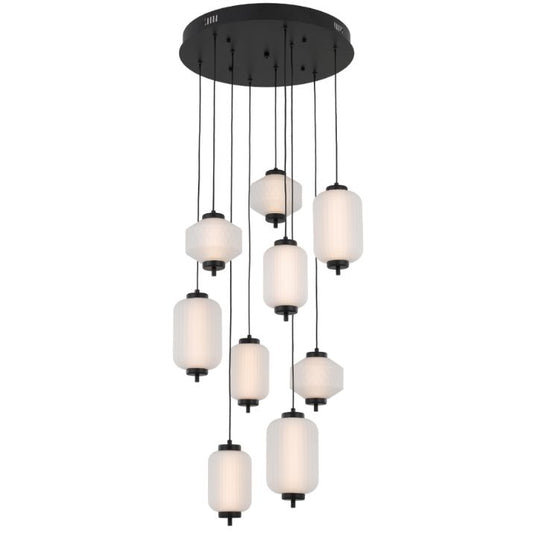 TORSO 9 LED Pendant Light - Black