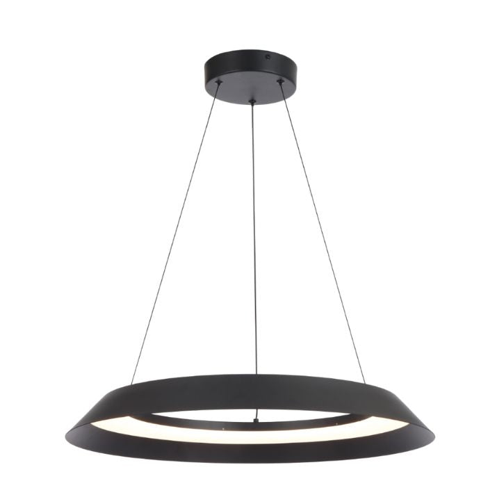 HOVIN 58CM LED Pendant Light Large - Black