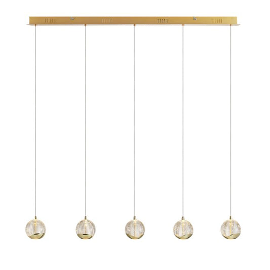 SEGOVIA 5 LED BAR Pendant Light - Gold
