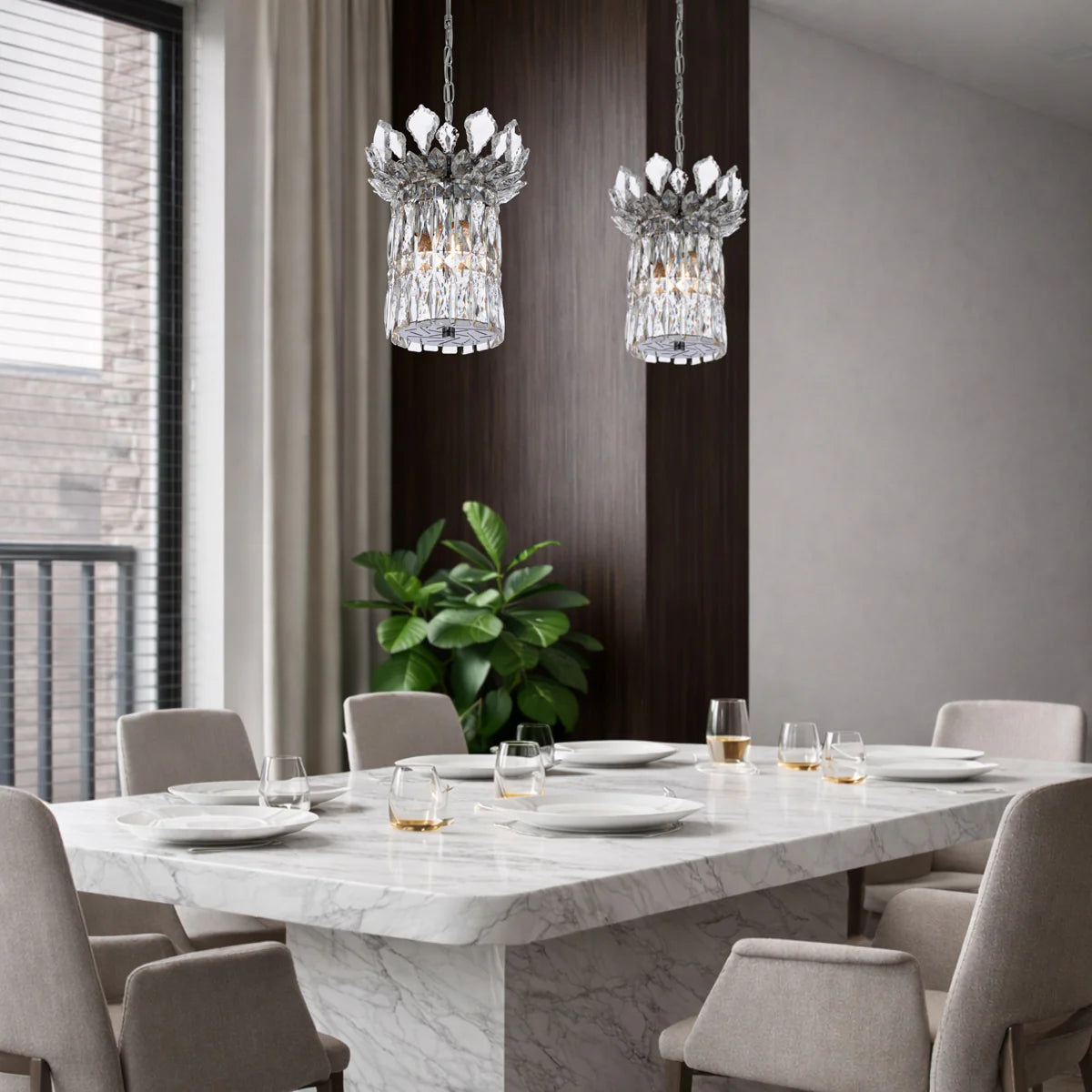 Virell 3 Light Pendant - Chrome