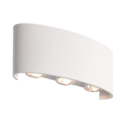 3A Fortuna 6 Light Up And Down Wall Light- White