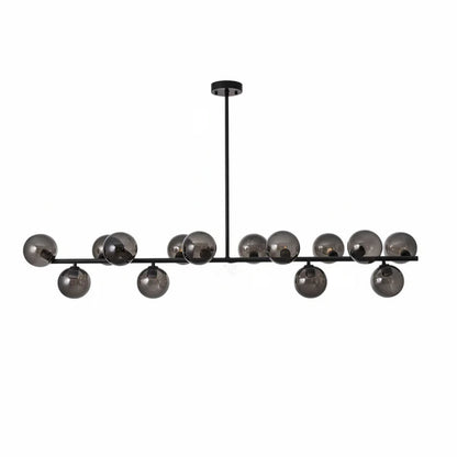 Zodo Linear Pendant 14 Light - Black