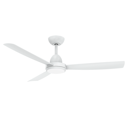 Legend DC 48″ Ceiling Fan + LED Light- White