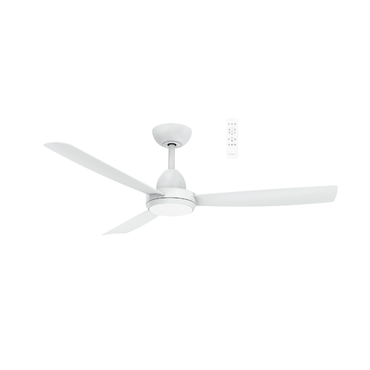 Zorro DC 48″ Ceiling Fan With Remote Control + LED Light- White