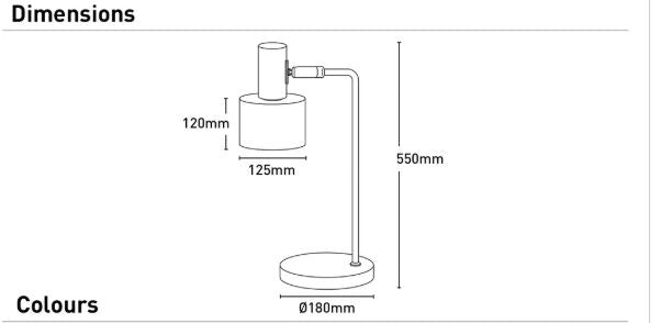 Addison Table Lamp- White