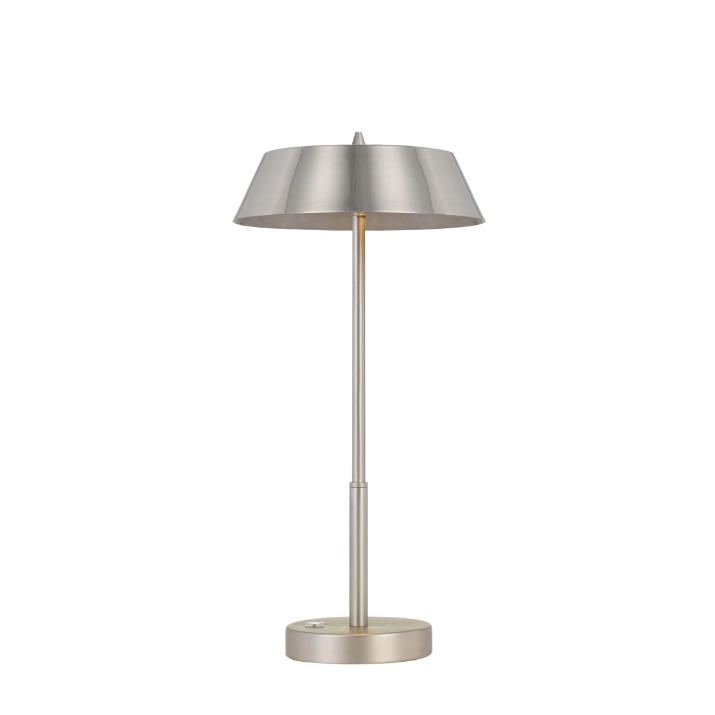 Allure 7w Led Touch Table Lamp-Nickel