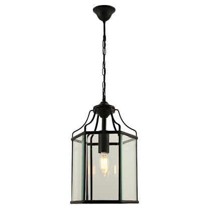 Arcadia 1 Light Pendant - Black