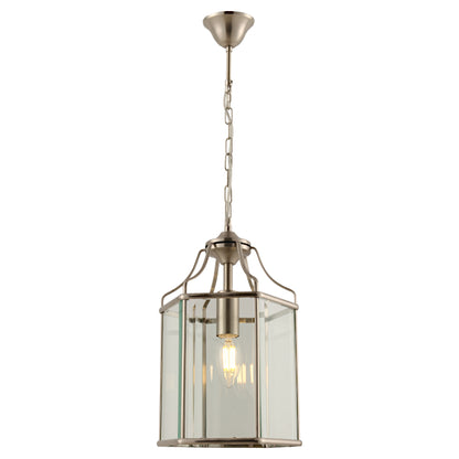 Arcadia 1 Light Pendant - Satin Chrome