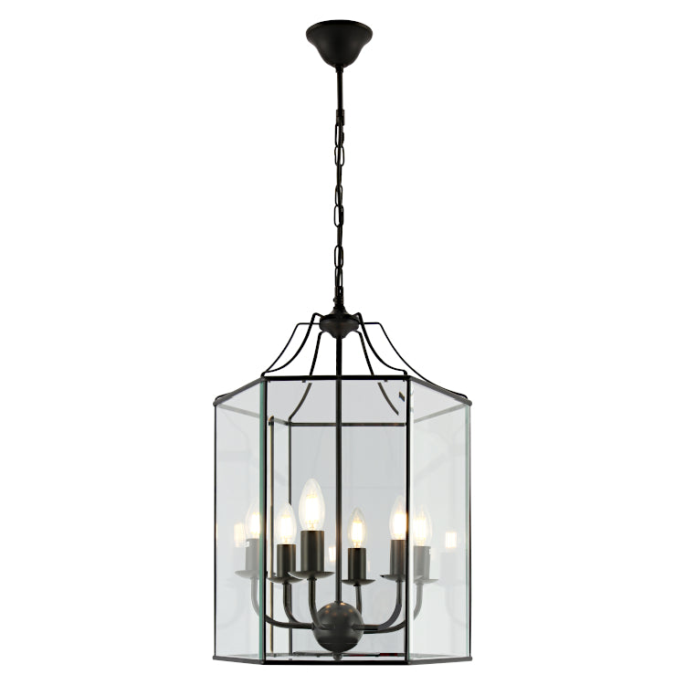 Arcadia 6 Light Pendant - Black