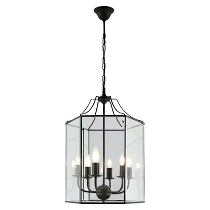 Arcadia 6 Light Pendant - Black