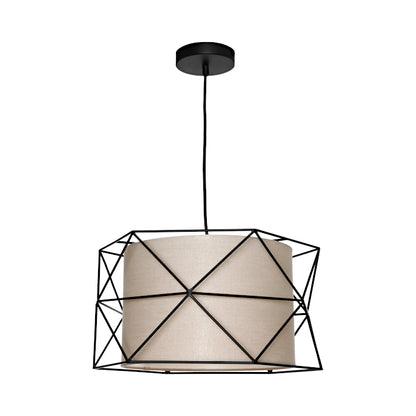 Barkley 1 Light Pendant - Fawn & Black