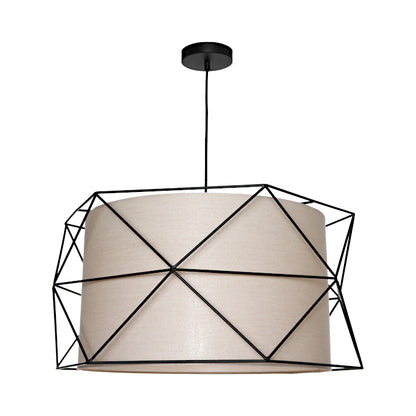 Barkley 3 Light Pendant - Fawn & Black