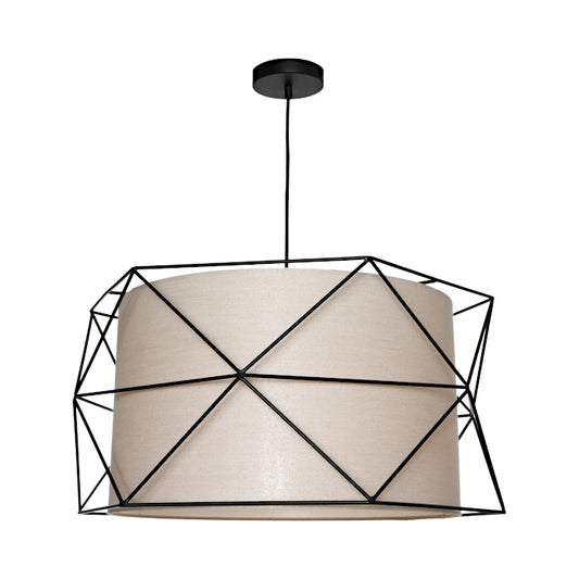 Barkley 3 Light Pendant - Fawn & Black