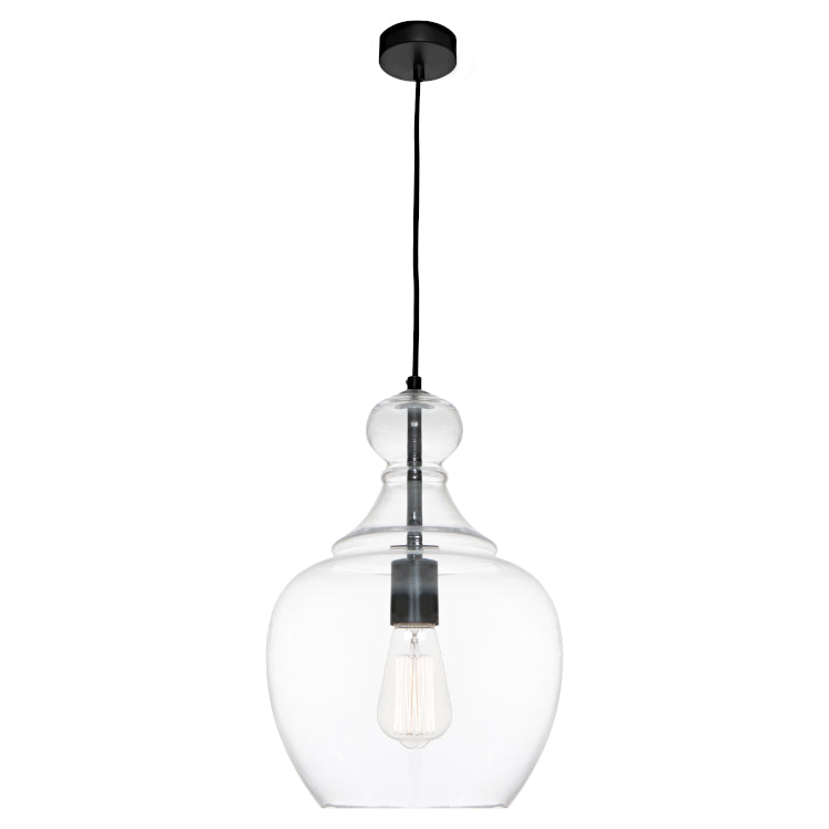 Bellac 1 Light Pendant - Black