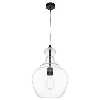 Bellac 1 Light Pendant - Black