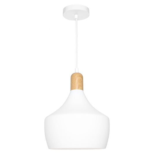 Bevo 1 Light Pendant - White
