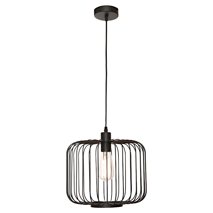 Bonn 1 Light Pendant - Black