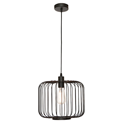 Bonn 1 Light Pendant - Black