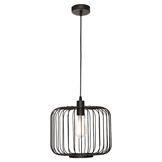 Bonn 1 Light Pendant - Black