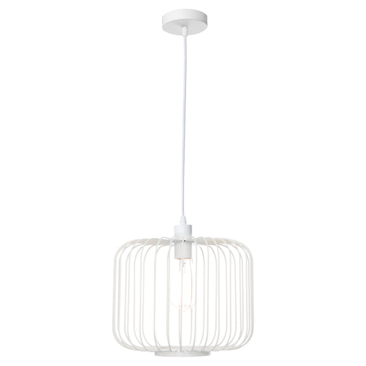 Bonn 1 Light Pendant - White