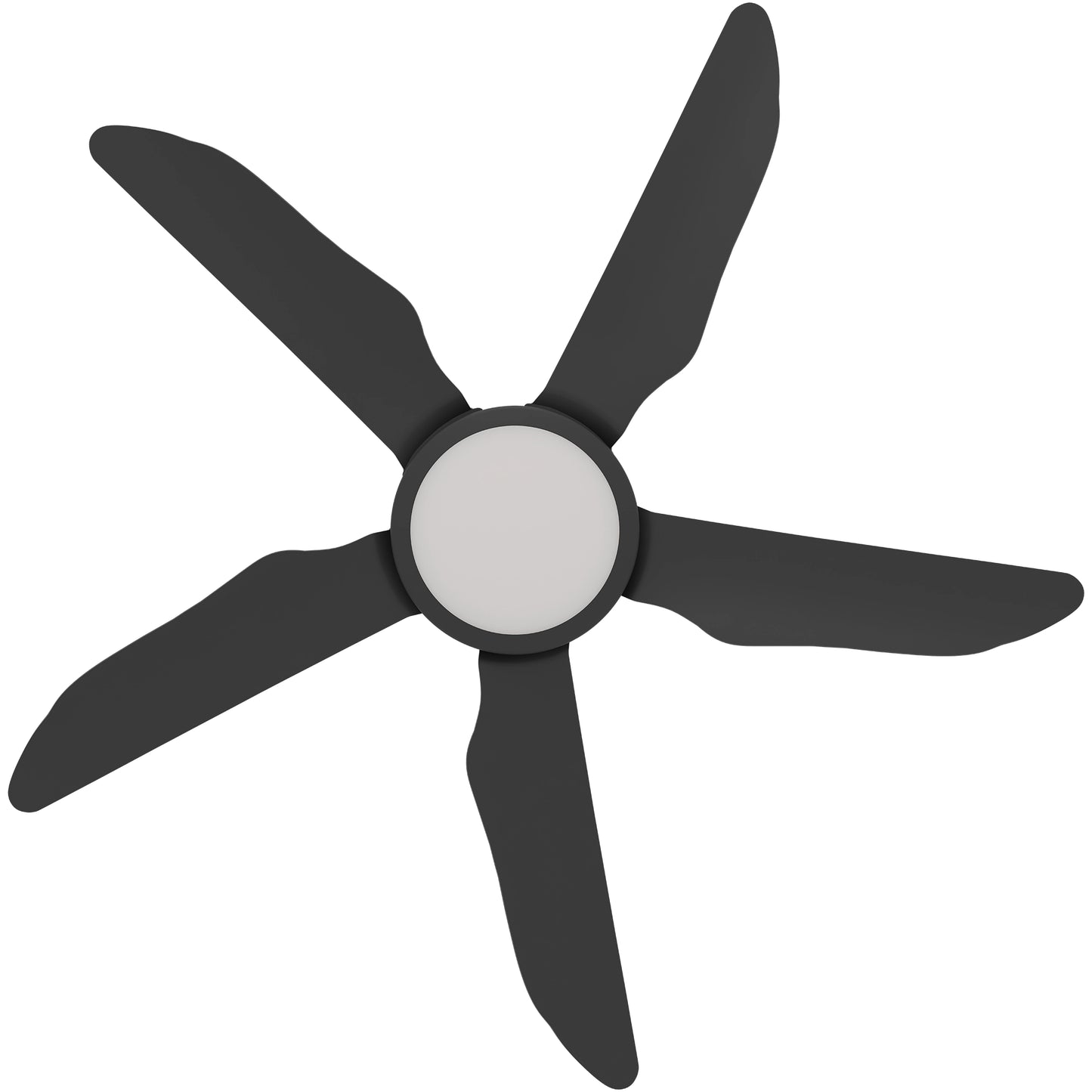 Calibo Storm 48" (1220mm) 5 Blade 18W Tricolour LED Light Indoor/Outdoor DC Ceiling Fan & Remote - Matte Black