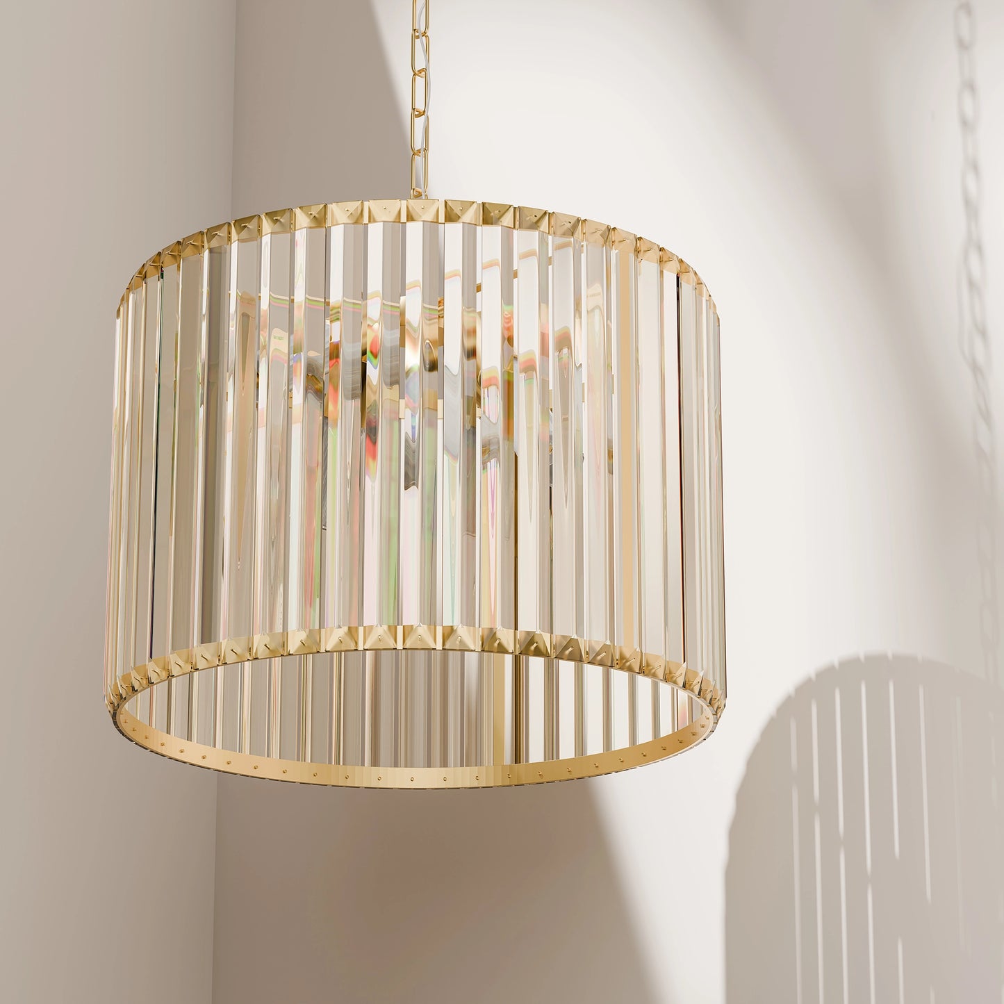 Calibo Crane Modern Luxe Crystal Pendant - Large(400mm Diameter)