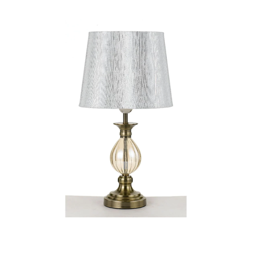 Crest Table Lamp- Antique Brass
