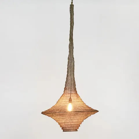 Santa Monica Hanging Lamp Antique Brass
