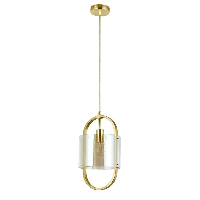 Dynamic Pendant-Gold- Cognac