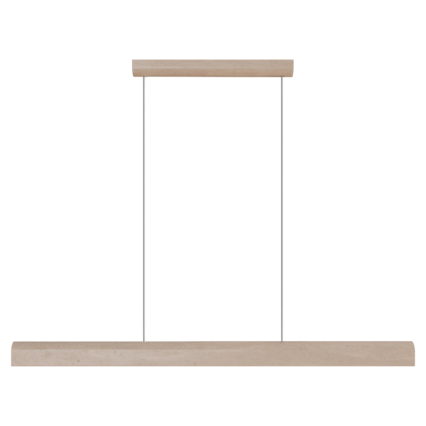 Calibo Inspire Crafted Travertine Tricolour LED Linear Pendant - Beige