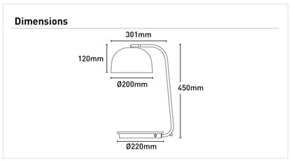 Jonte Table Lamp- With USB port