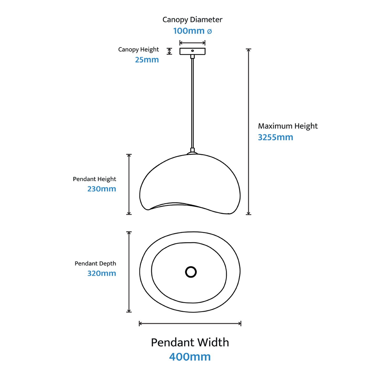Calibo Cardinal Wabi Sabi Pendant - Small