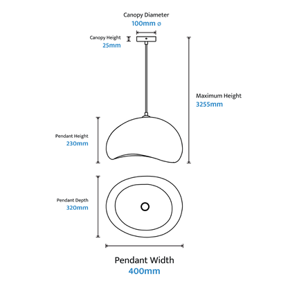 Calibo Cardinal Wabi Sabi Pendant - Small