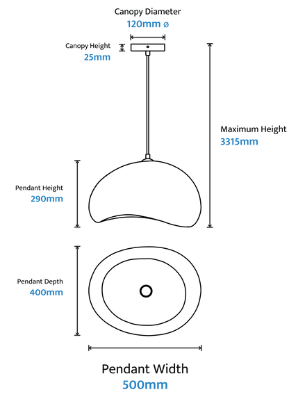 Calibo Cardinal Wabi Sabi Pendant - Medium