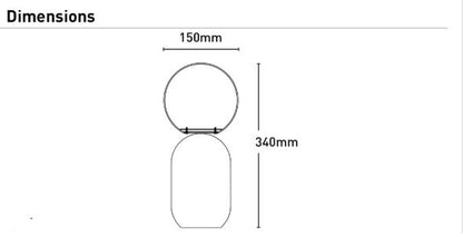 Luciano Opal Ball Table Lamp