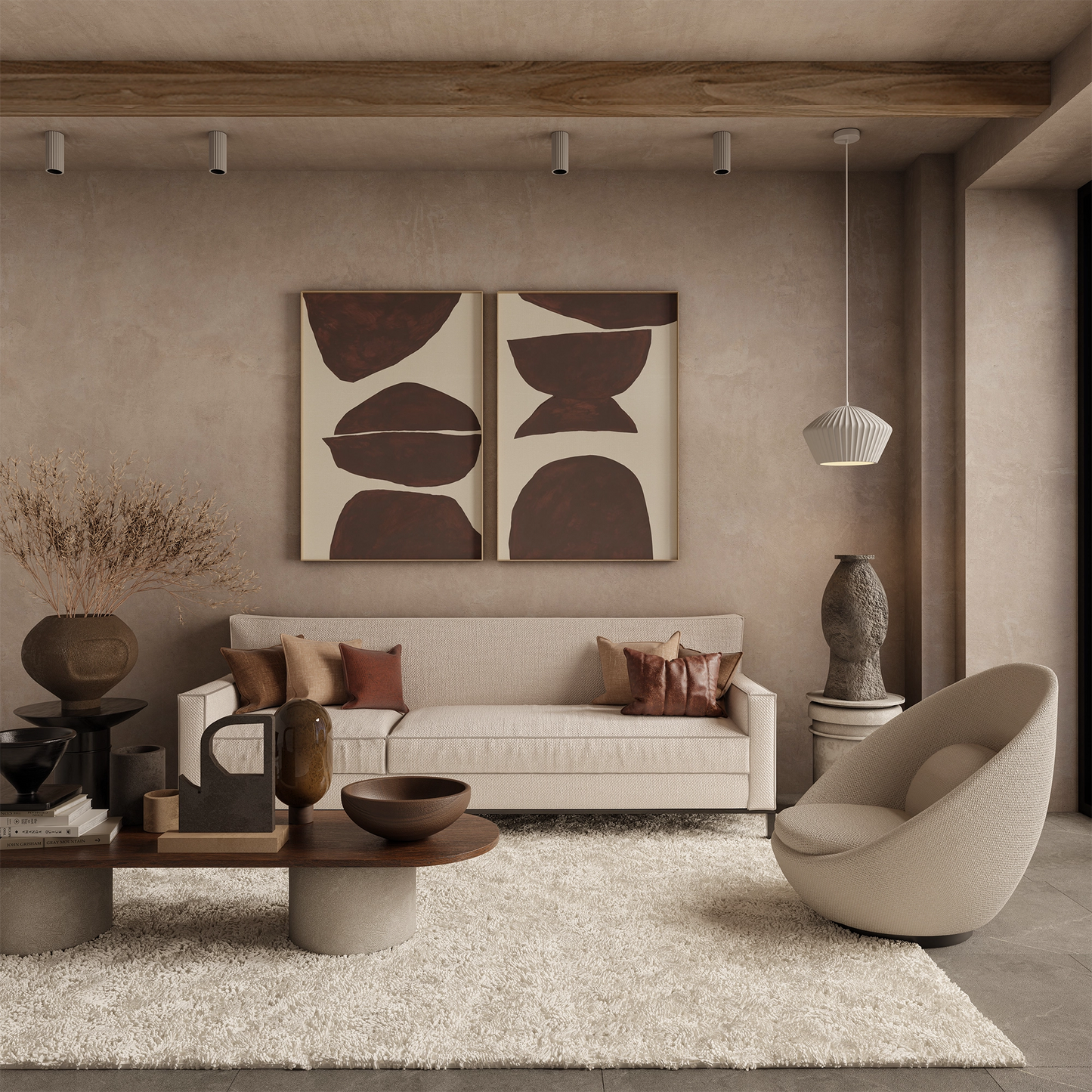 Calibo Canary Fluted 150mm Surface Mounted Downlight-White