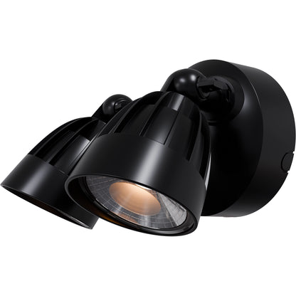 30W Black Outdoor Double LED Wall Light – Nighthawk Series