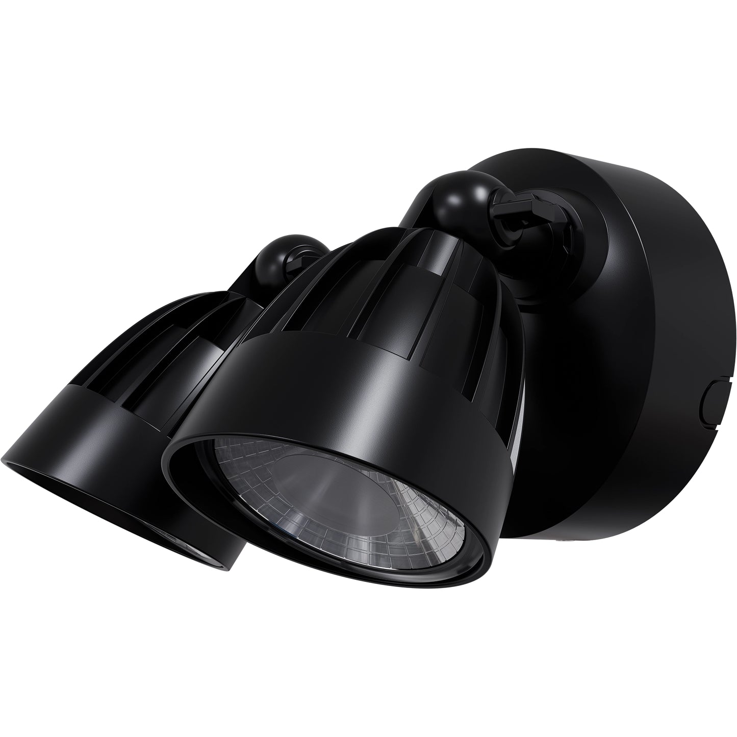 30W Black Outdoor Double LED Spotlight with Microwave Sensor – Nighthawk Series