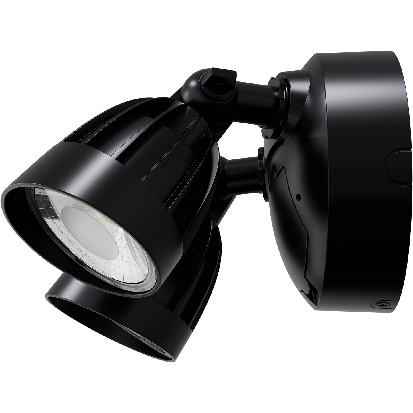 30W Black Outdoor Double LED Spotlight with Microwave Sensor – Nighthawk Series