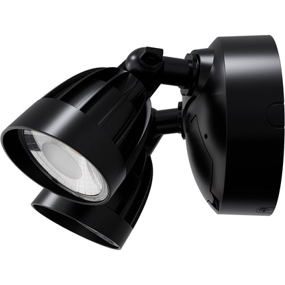 30W Black Outdoor Double LED Spotlight with Microwave Sensor – Nighthawk Series