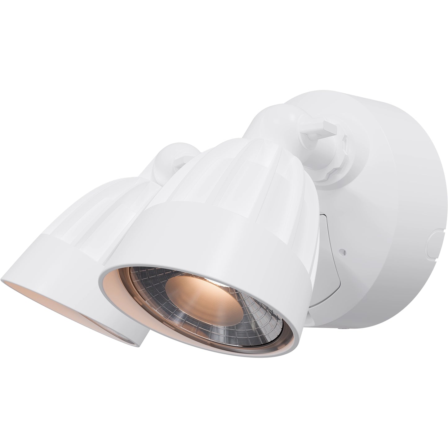 30W Black Outdoor Double LED Spotlight with Microwave Sensor – Nighthawk Series