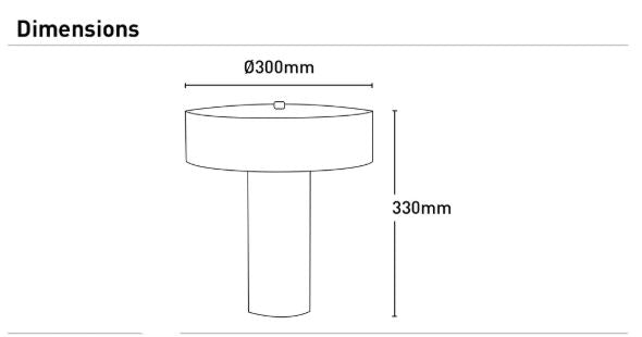 Nuri Table Lamp- White