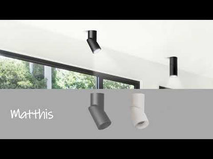 Matthis 12W Down-Rod Downlight - White