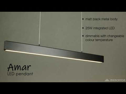 Amar 1Lt 25W Small Island Pendant Light