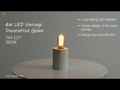 T45 E27 Vintage Decorative LED Globe