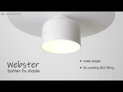Webster DIY 20cm Batten Fix - Black
